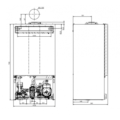 Газовый традиционный котёл WOLF CGG-3-28 (28 кВт)
